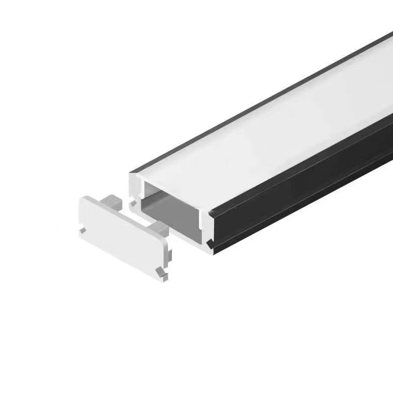 Alumiiniprofiili LED-nauhalle 2m musta - Image 3