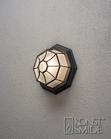 Laura katto-/seinävalaisin IP23 musta 7091-750