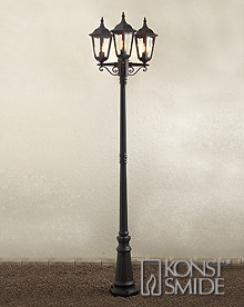 Firenze 3-os pylväsvalaisin musta 7217-750