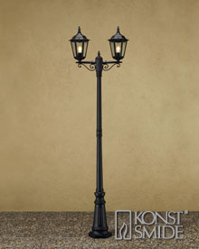 Firenze 2-os pylväsvalaisin musta 7234-750