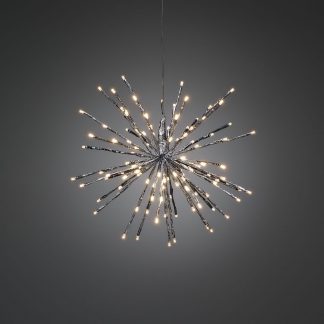 Riippuva valokoriste 40cm hopea 2896-303