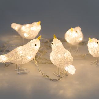 Pikkulinnut 5kpl 40led lämminvalkoinen