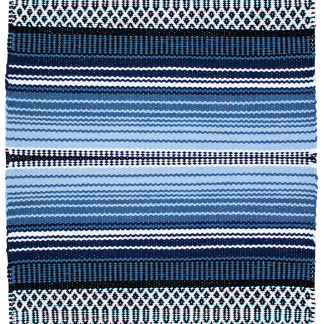 Maija puuvillamatto sininen