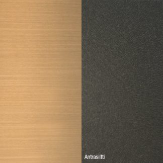 Alumocci sisustuslevy harjattu kupari / antrasiitti 1220x3050mm