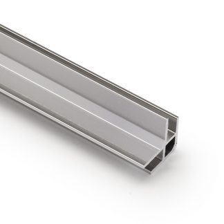 Aluco levyn kulmalista kiillotettu alumiini (kromi) 3,65m