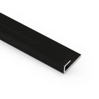 Laminaattilevyn päätylista musta 3,65m