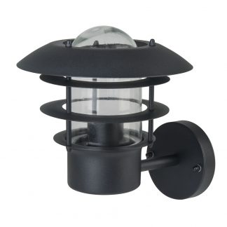 Jammy seinävalaisin ylöspäin musta