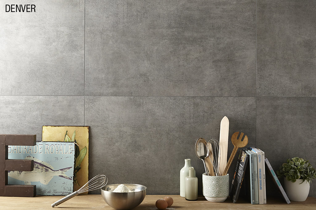 Seinävinyyli Denver 500x900mm Vaaleanharmaa 5kpl/2,25m2