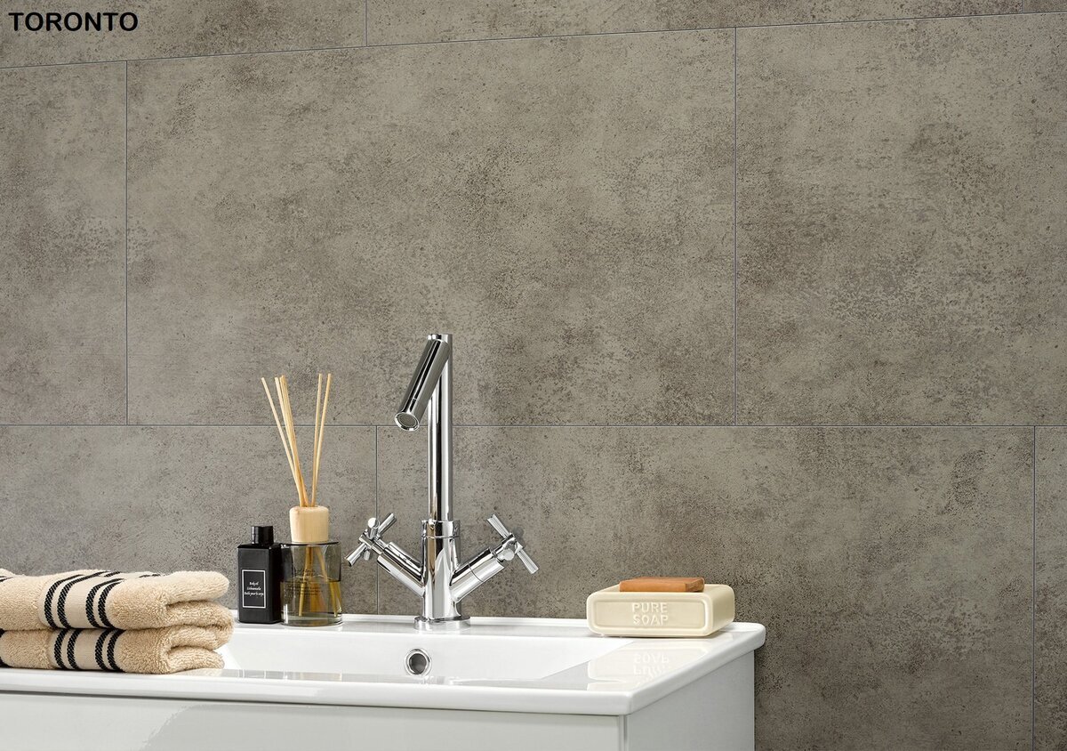 Seinävinyyli Toronto 500x900mm harmaa 5kpl/2,25m2