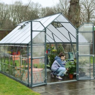 Kasvihuone Balance 8x12 harmaa 9m2