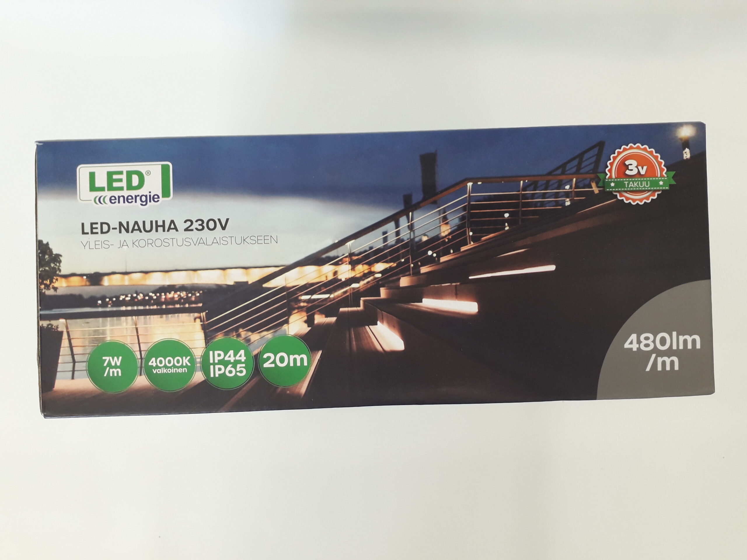 Led Energie LED-nauha 230V IP44/IP65 4000K 20m - Image 2