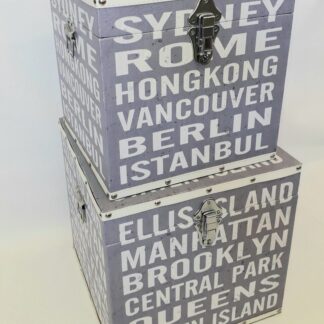 Säilytysarkku kaupungit 30 x 30 x 30cm