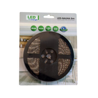 Led-valonauha 12V, 5m, 3000K, 11,8W/m, 900lm/m, IP44