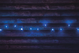 Valoketju 80LED sininen IP44