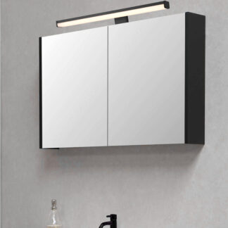 Kylpyhuonevalaisin Lino musta 11,5W 1200lm IP44