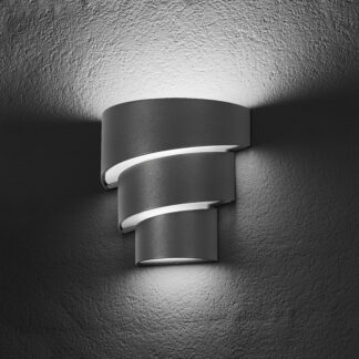 Led Energie seinävalaisin IP44 12W 600lm  antrasiitinharmaa