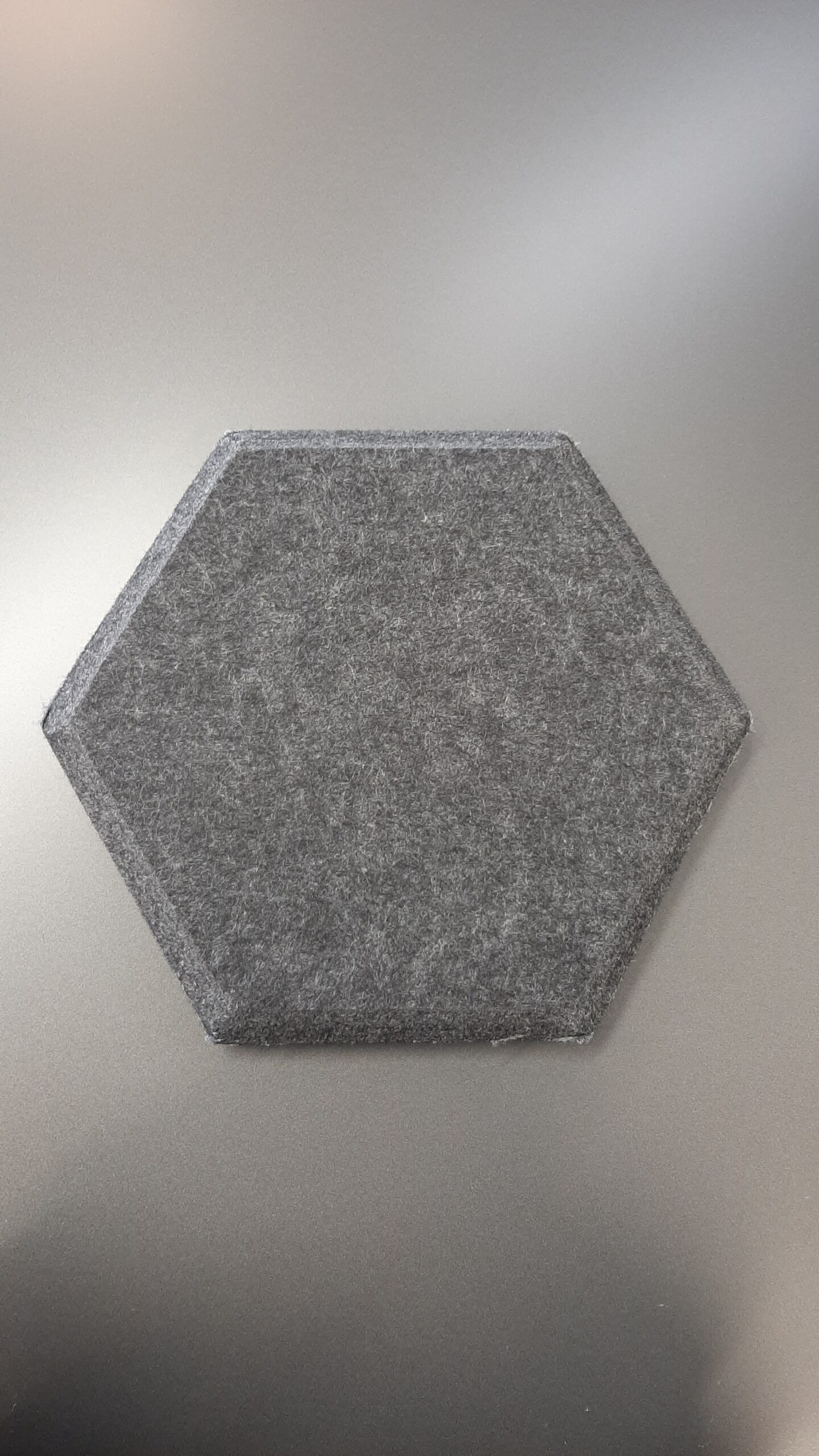Hexagon akustiikkalevy 200x230x22mm tummanharmaa 3kpl