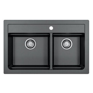 Komposiittiallas Atrox 50 musta 2-altainen M800 kaappiin