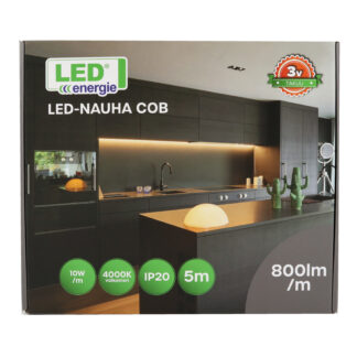 COB led-valonauhasarja 5m, 10W/m, 800lm/m, 4000K