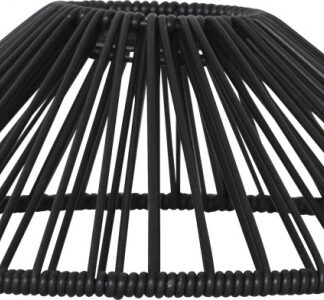 Vide lampunvarjostin 25 cm musta 092-12