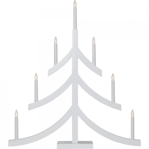 Pagod kuusikynttelikkö valkoinen