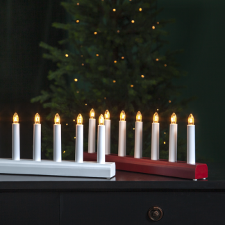 Ida kynttelikkö punainen