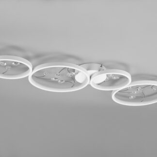 Trio Led-kattovalaisin Groody 4-osainen valkoinen 37 W