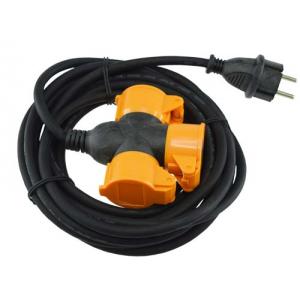 Jatkojohto 3-osainen H05RR-F 3x1,5, roiskevesisuojattu