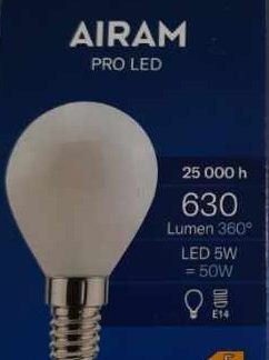 Airam Pro Led-mainoslamppu  5W E 14