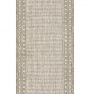 Flex beige sileäksikudottu käytävämatto 75cm leveys