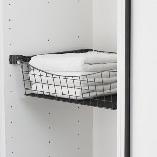 Roller rullakiskokori antrasiitti M40x500x150mm sis. kiskot ja ruuvit