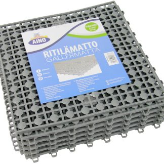 Aino Ritilämatto harmaa 30 x 30 cm,  10 kpl/pak