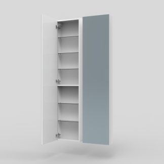 ARTE korkea tarvikekaappi peiliovella valkoinen