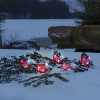 Konstsmide punatulkut 5 kpl sarja