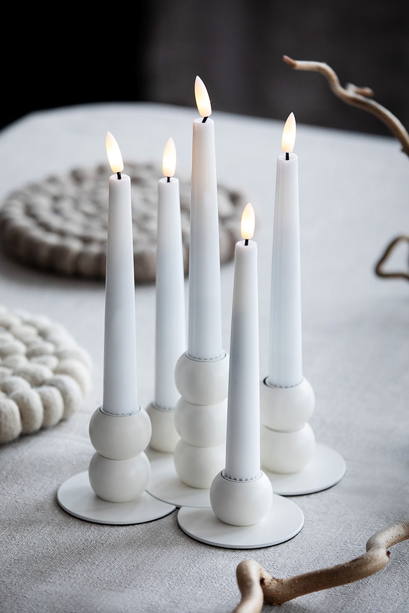 Lilli 5-set kynttilänjalka valkoinen - Image 2