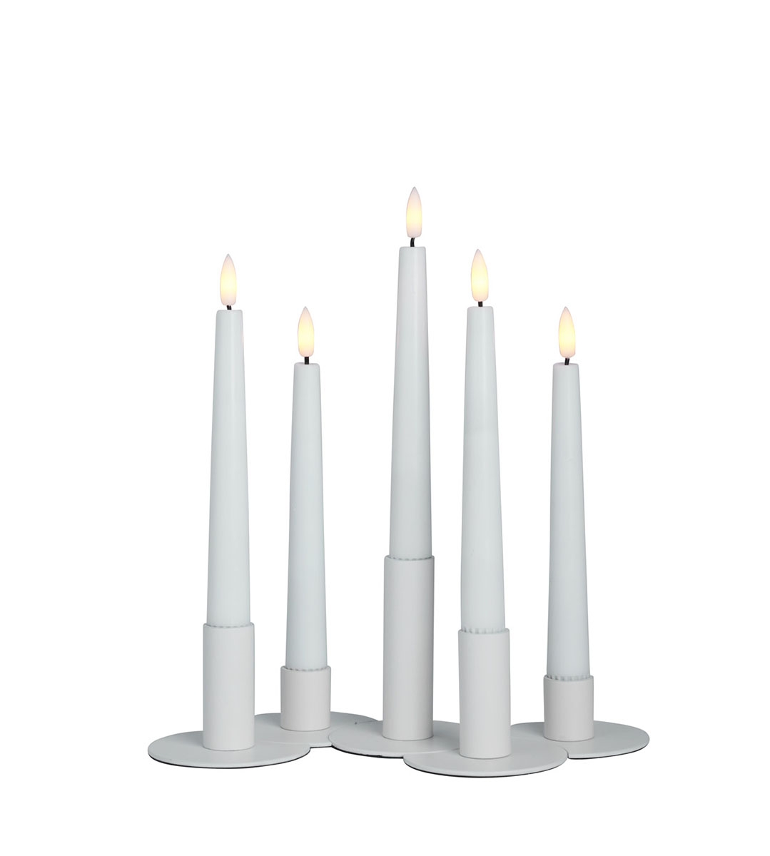 Lilli 5-set kynttilänjalka valkoinen - Image 3
