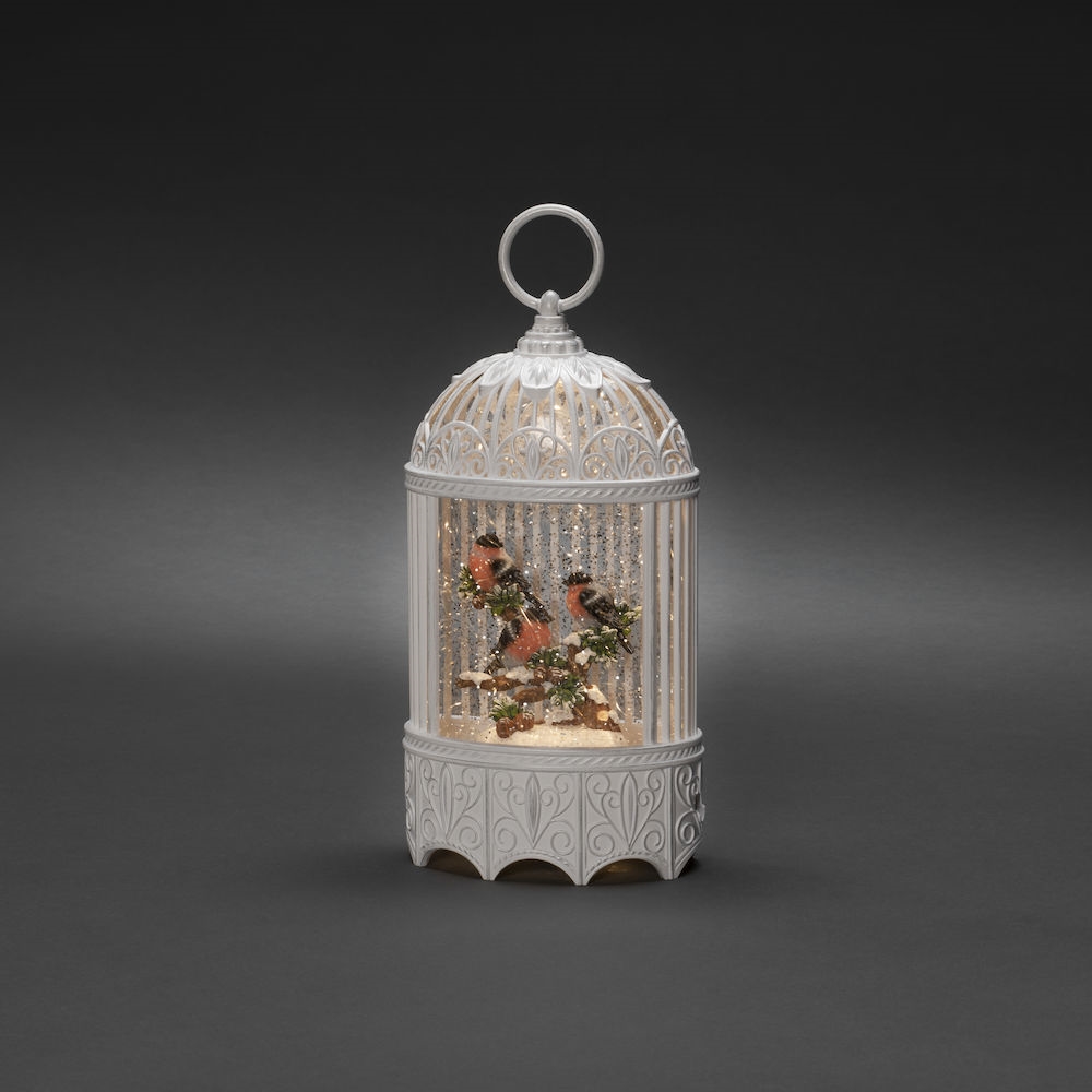 Paristokäyttöinen Led-koristevalo punatulkut