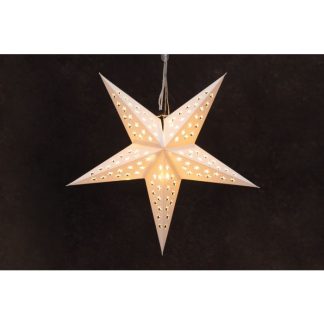 LED-paperitähti valkoinen 43 cm