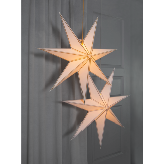 Nicolas paperitähti 80cm valk/hopea