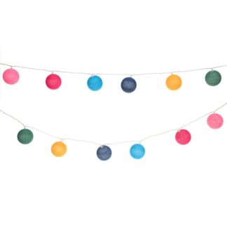 Puuvillapallot moniväriset  24led