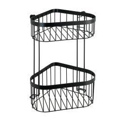 Classic Plus Black suihkukulmahylly 2-osainen