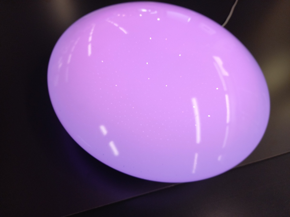 Luna 3-Led plafondi 50 cm valk/moniväri koukkukiinnitys + pistoke - Image 2