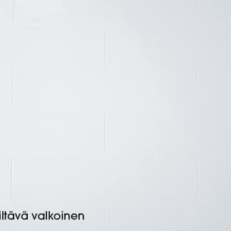 Alumocci sisustuslevy tiili kiiltävä valkoinen 500x3050mm