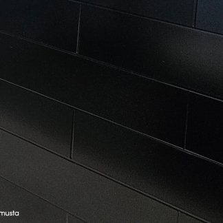 Alumocci sisustuslevy tiili matta musta 500x3050mm