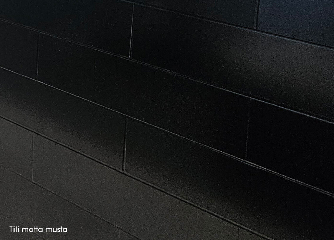 Alumocci sisustuslevy tiili matta musta 500x3050mm
