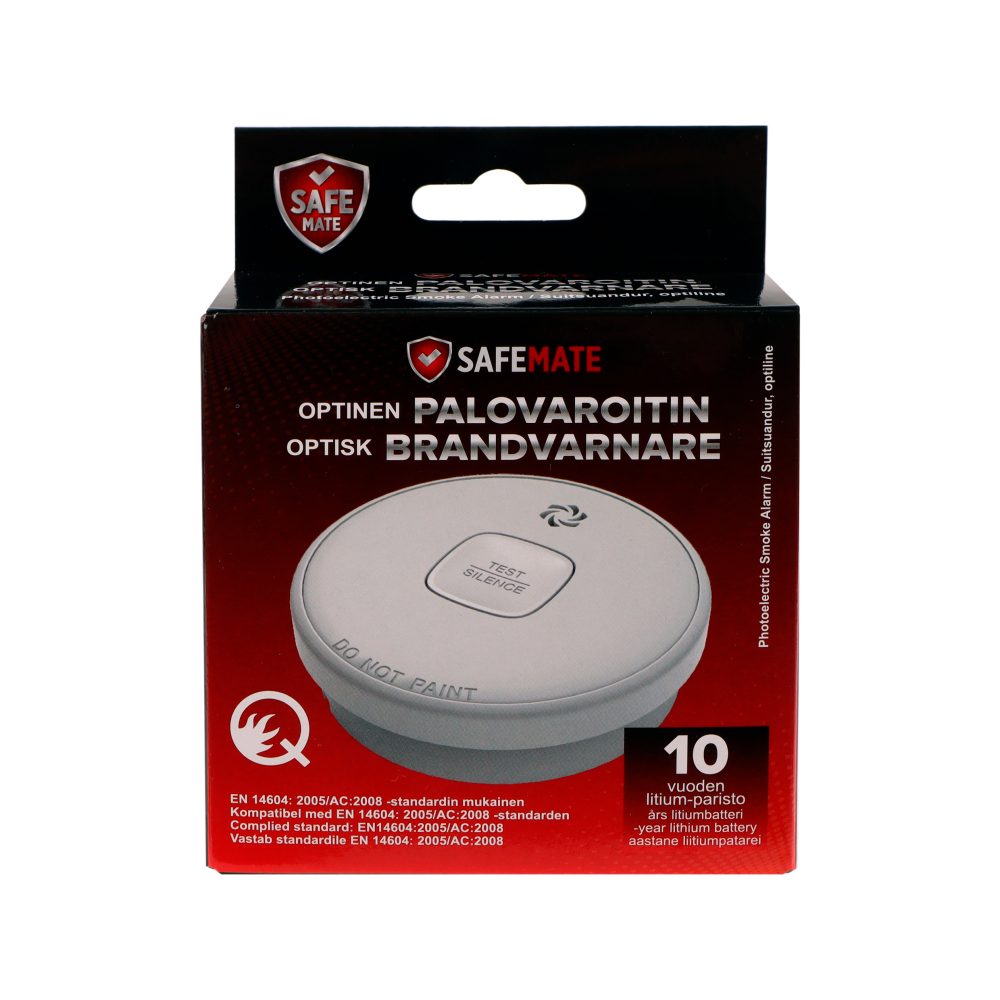 SafeMate Palovaroitin optinen 10v akulla