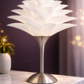 Sara pöytävalaisin valkoinen