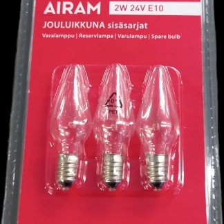 Airam varalamppu 2W 24V E10