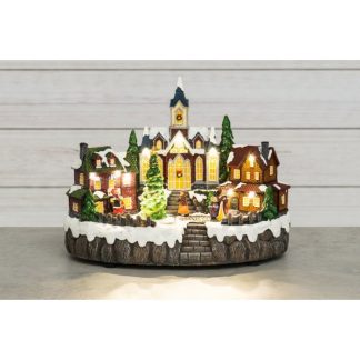 Joulukylä  LED-valolla