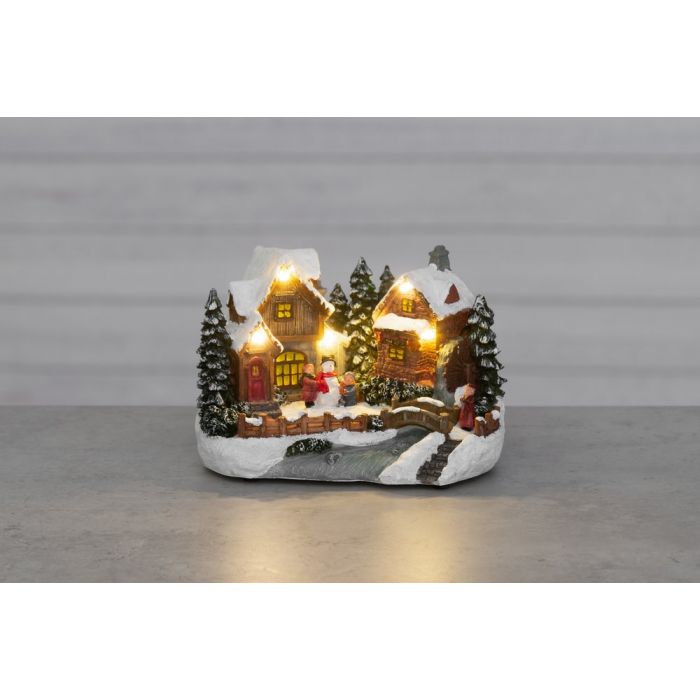 LED-Valokoriste Joulukylä purolla